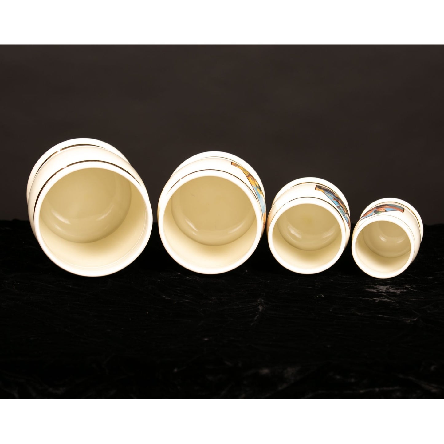 Vintage 1993 Danbury Mint MJ Hummel Canister Set of 4