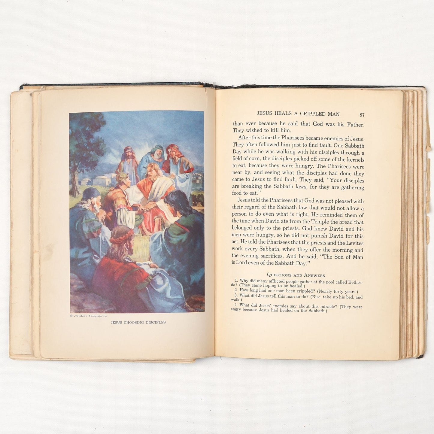 Vintage 1940 Book Picture-Story Life of Christ by Elsie E. Egermeier