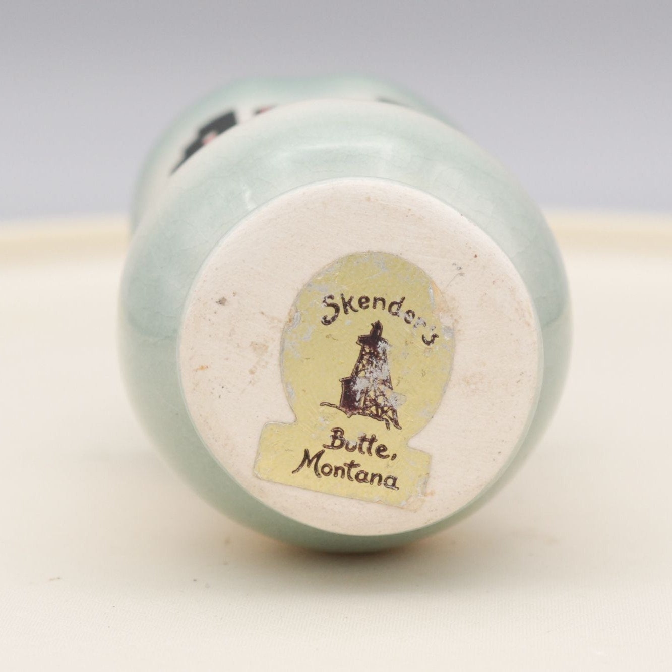 Vintage Skender's Butte, Montana Native American Made Toothpick Holder