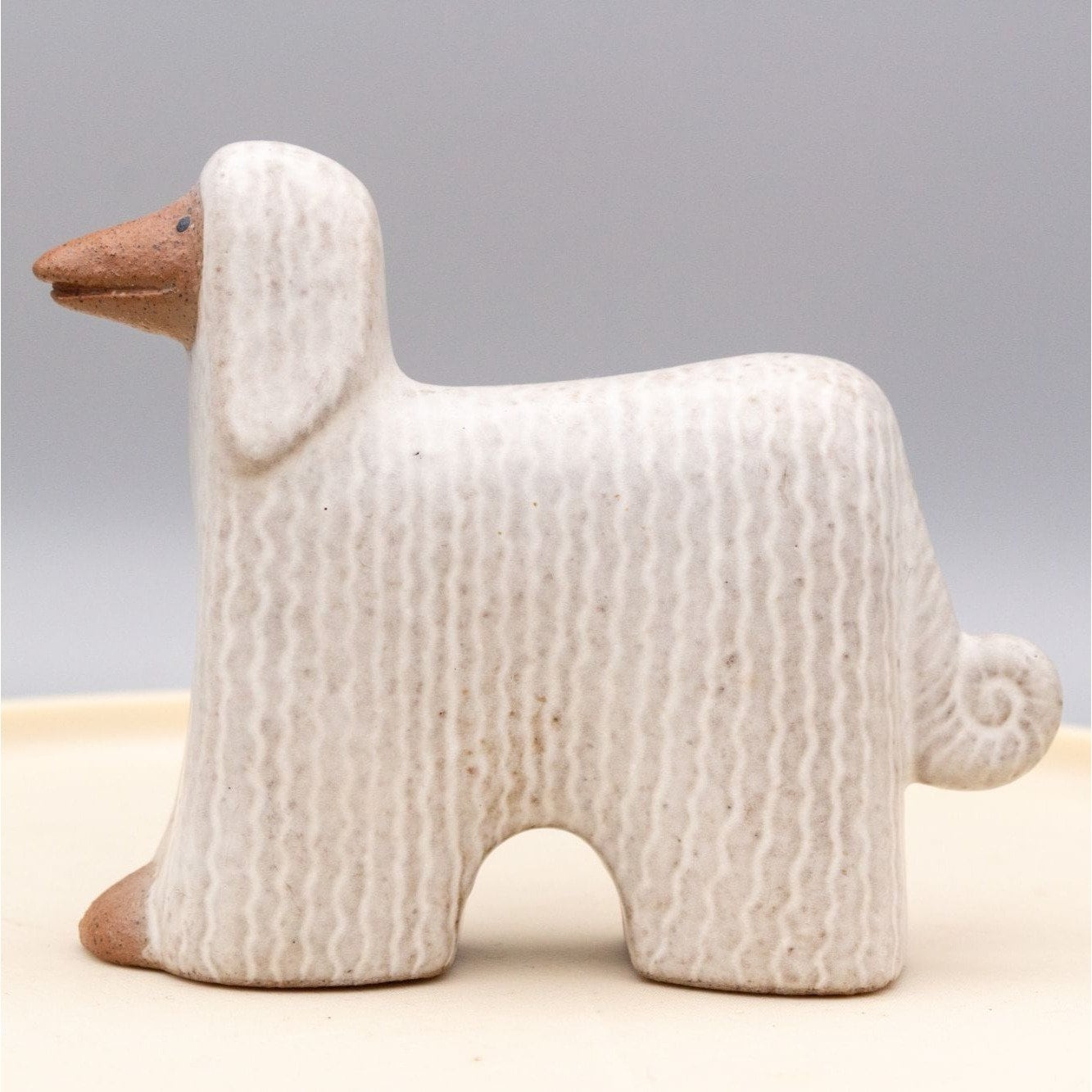 Vintage Afghan Dog Ceramic Figurine Lisa Larson Gustavsberg of Sweden