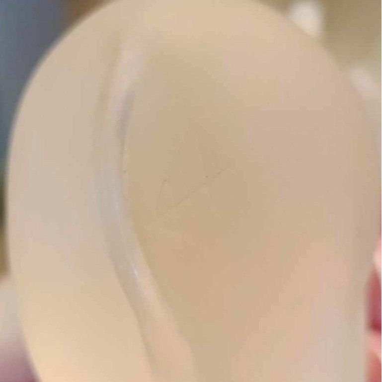 Vintage Frosted Lucite Elephant Figurine Signed AH