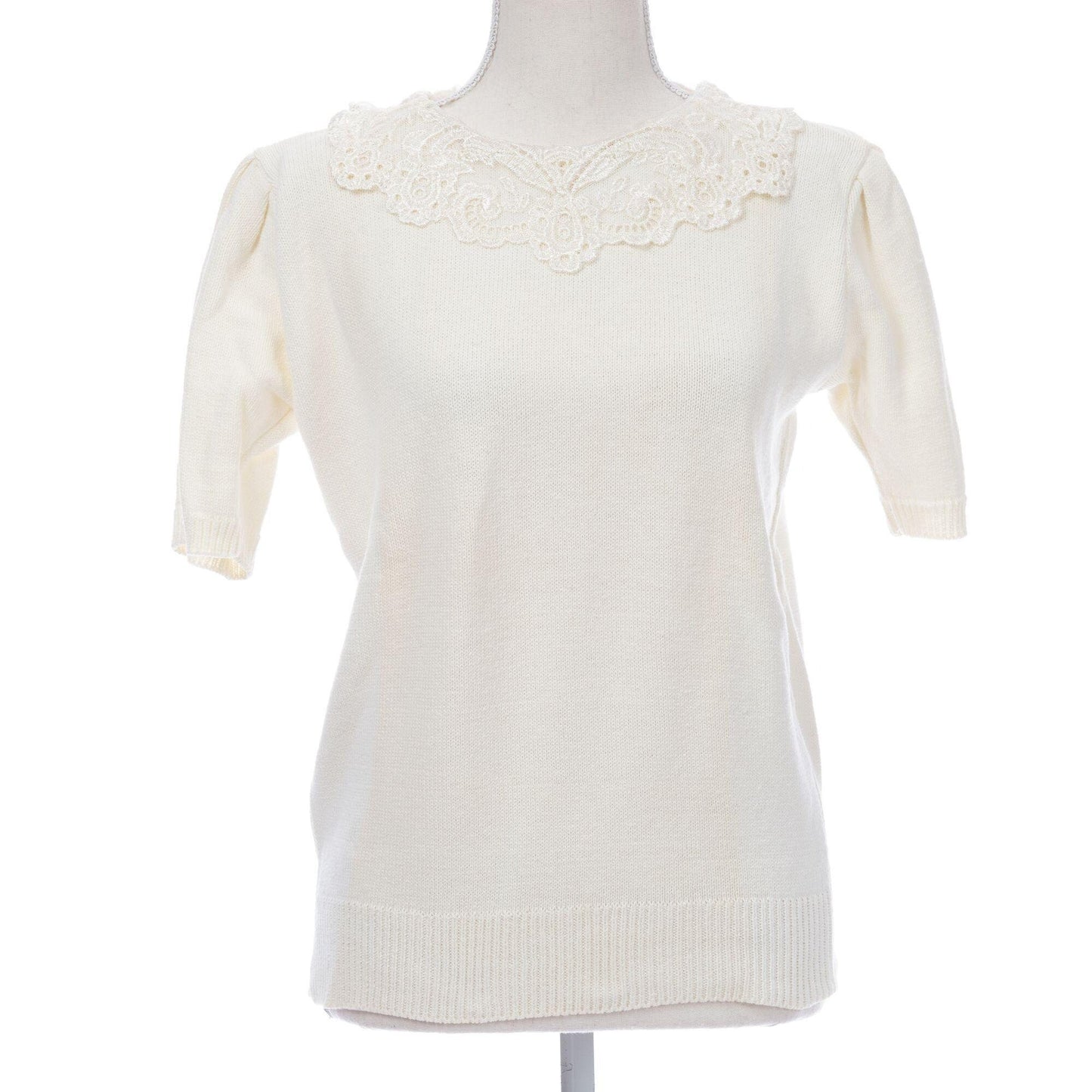Vintage Harold House medium lace collar Knit shirt NEW
