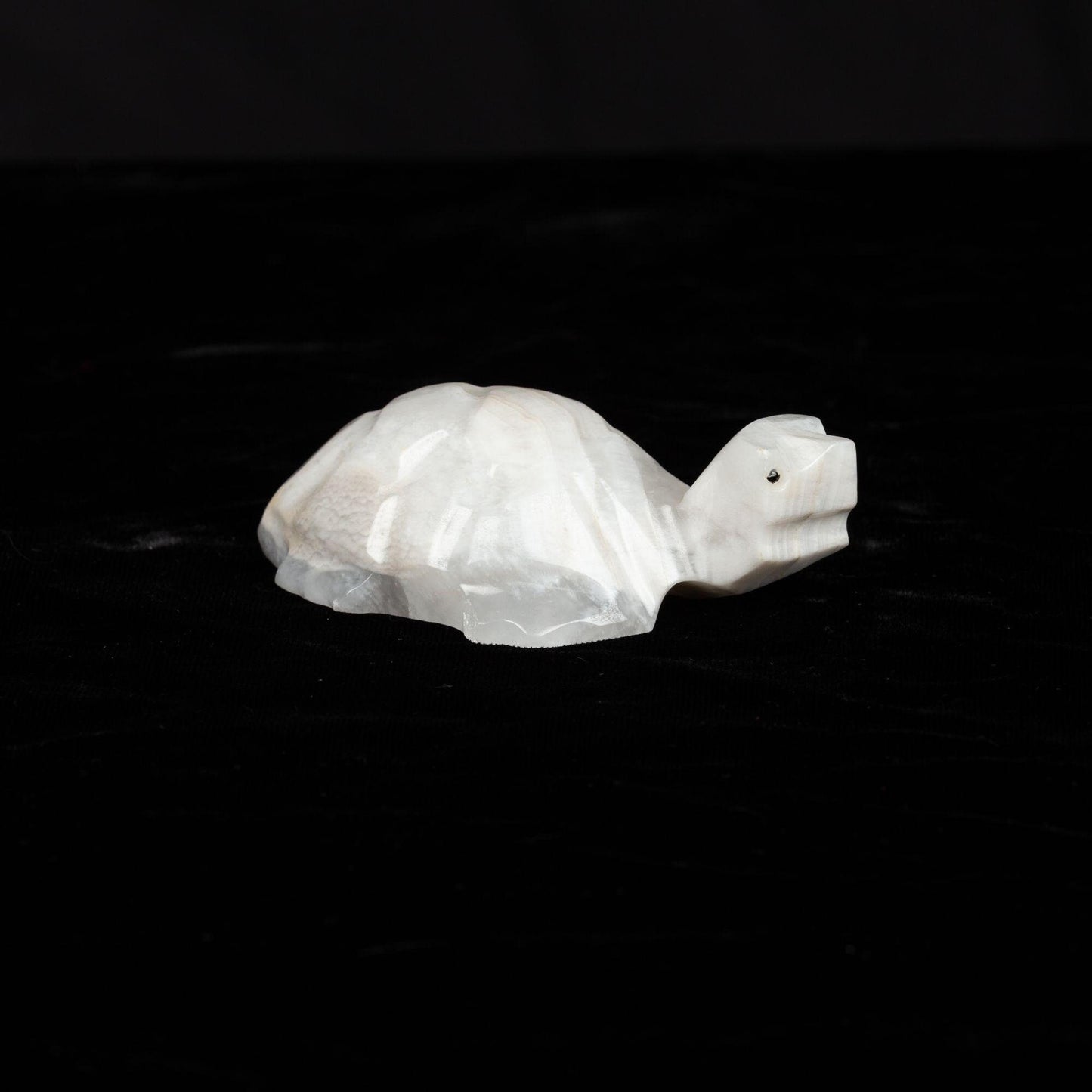 Vintage Mexican Carved Turtle Alabaster Figurine