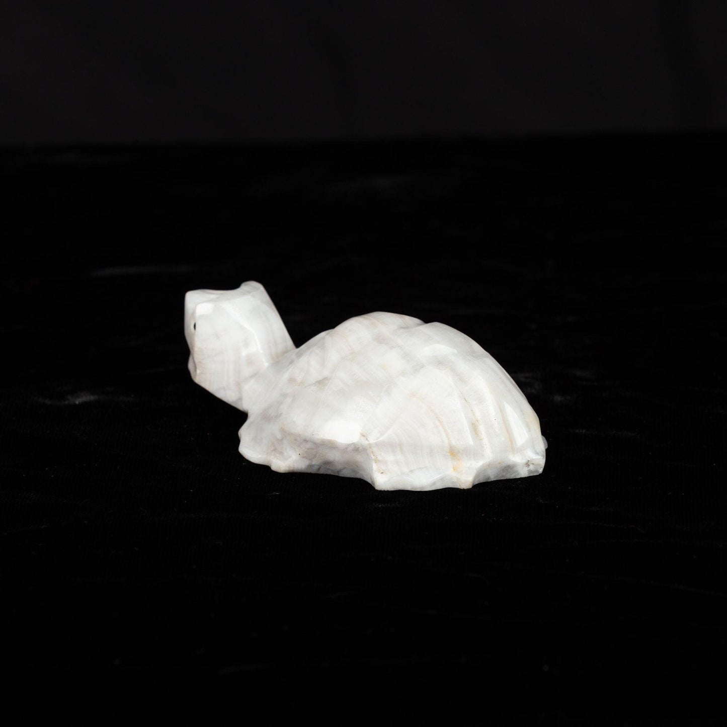 Vintage Mexican Carved Turtle Alabaster Figurine