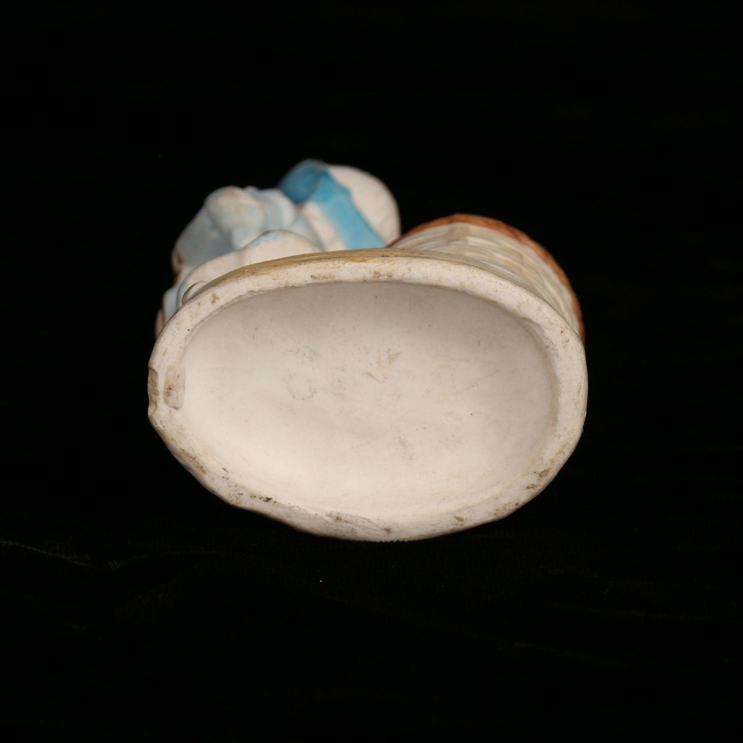 Antique Victorian 1800s Bisque Porcelain Toothpick/Match Holder