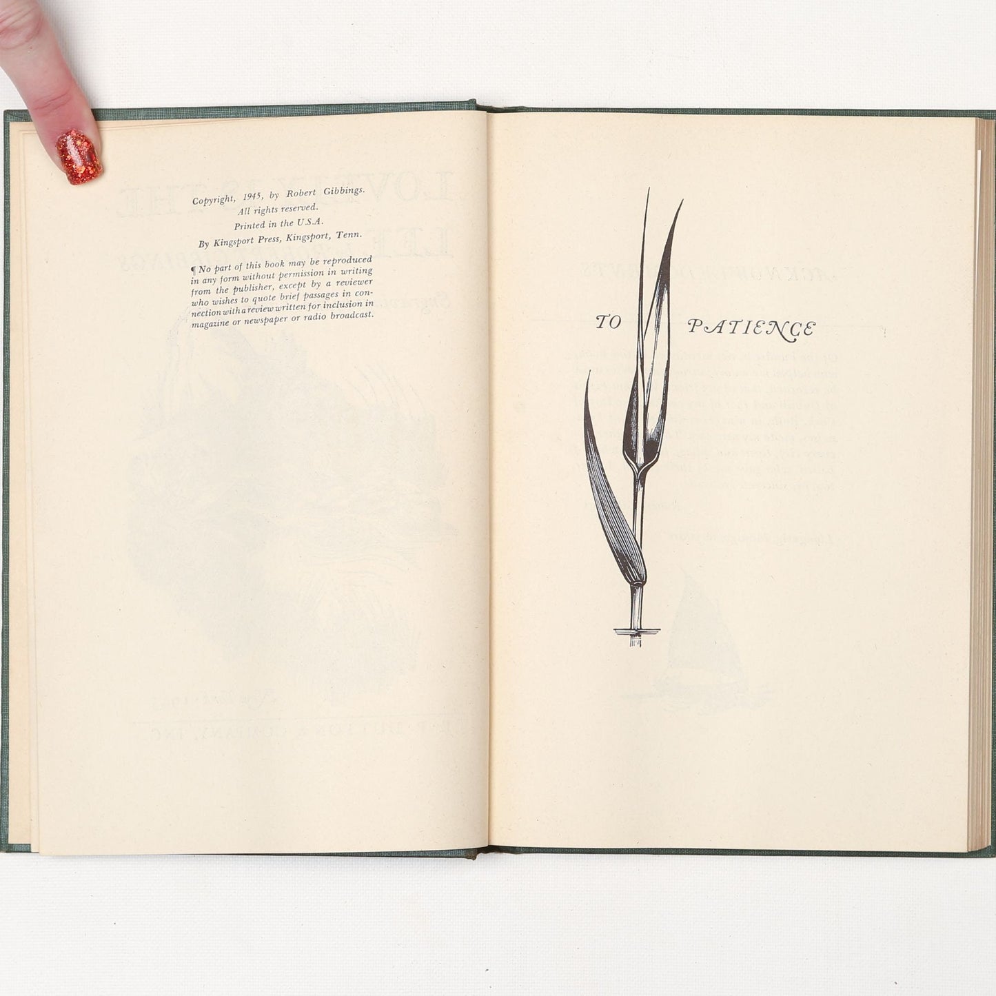 Vintage 1945 Book Lovely is the Lee by Robert Gibbings