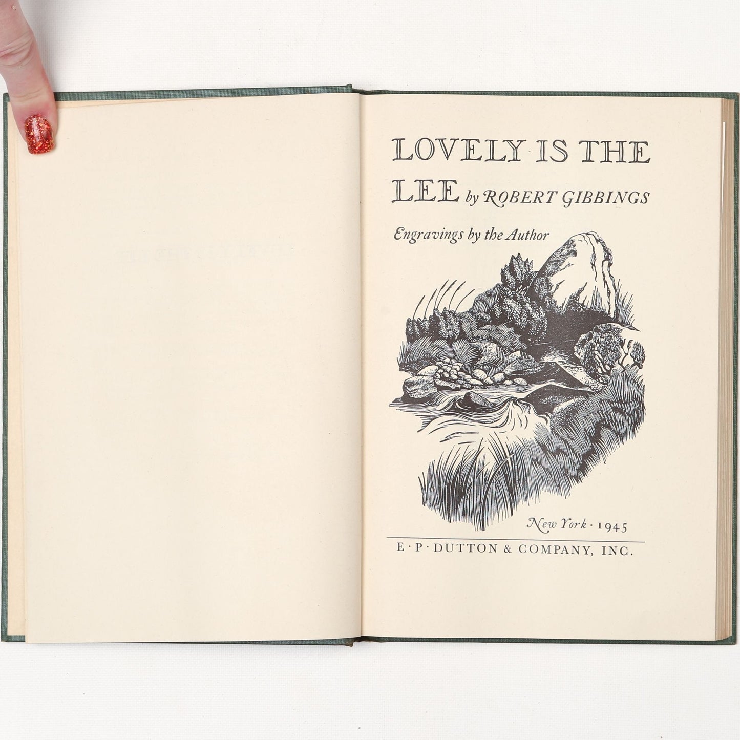 Vintage 1945 Book Lovely is the Lee by Robert Gibbings