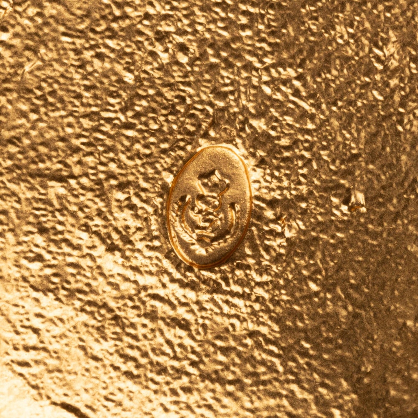 Signed Premier Matte Gold Toned Pendant