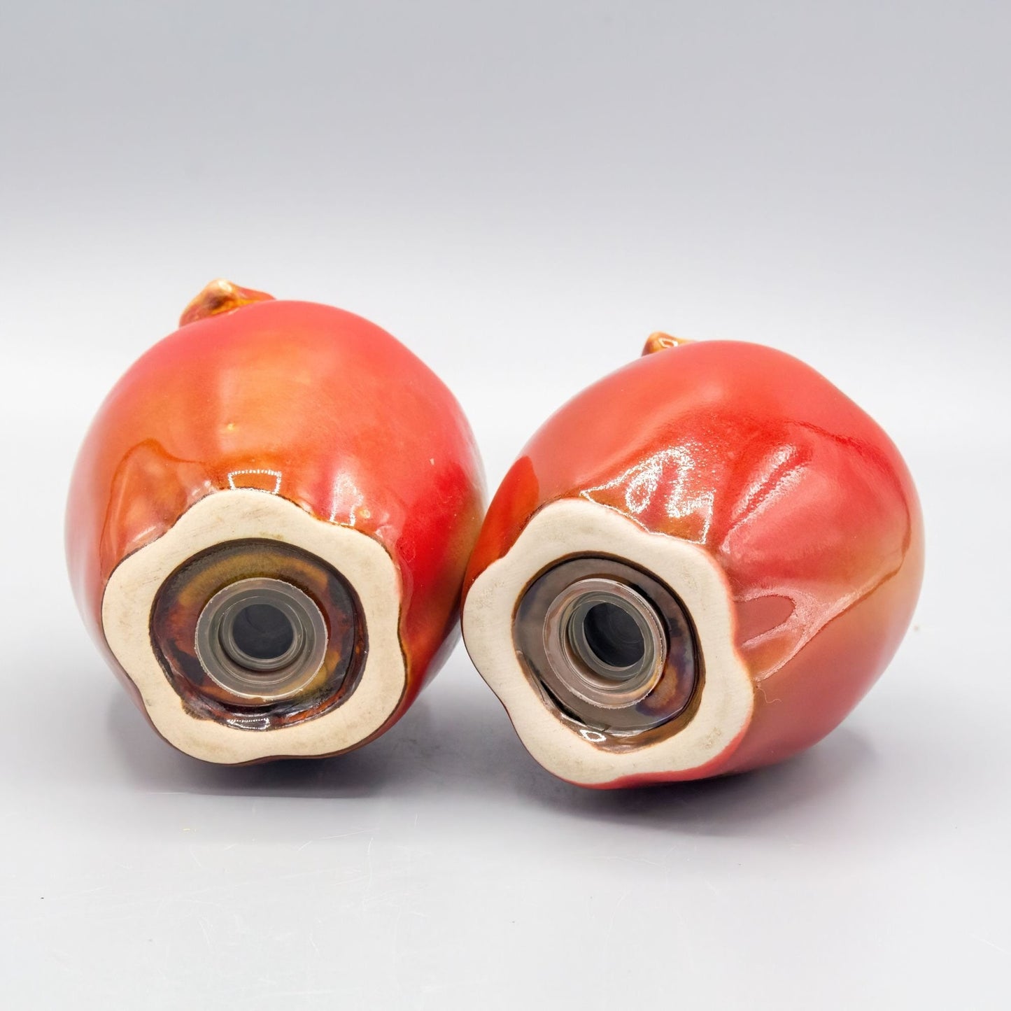 Ceramic Red Apples Salt and Pepper Shakers Set Fall Decor