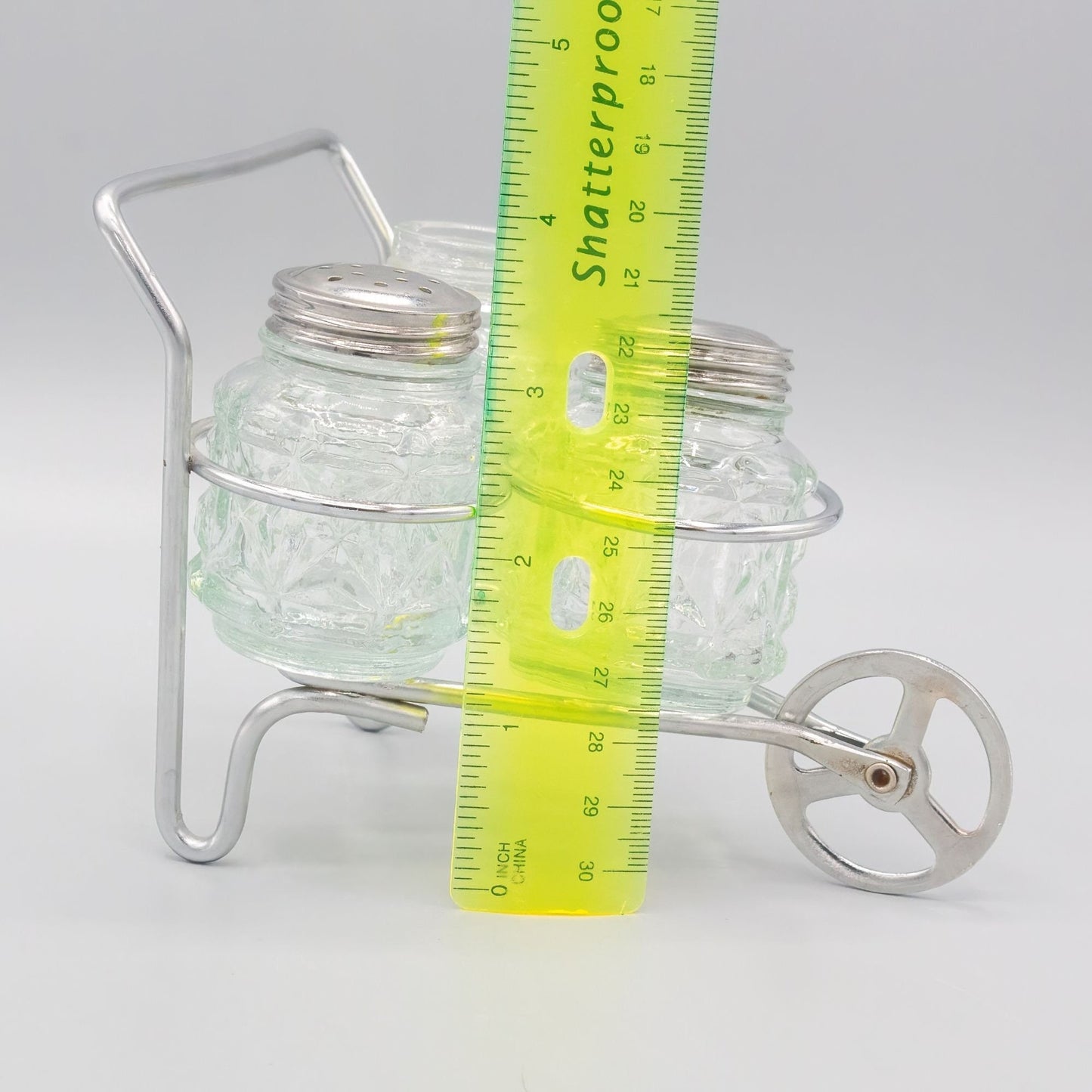 Vintage Salt and Pepper Shaker Set in Wheelbarrow
