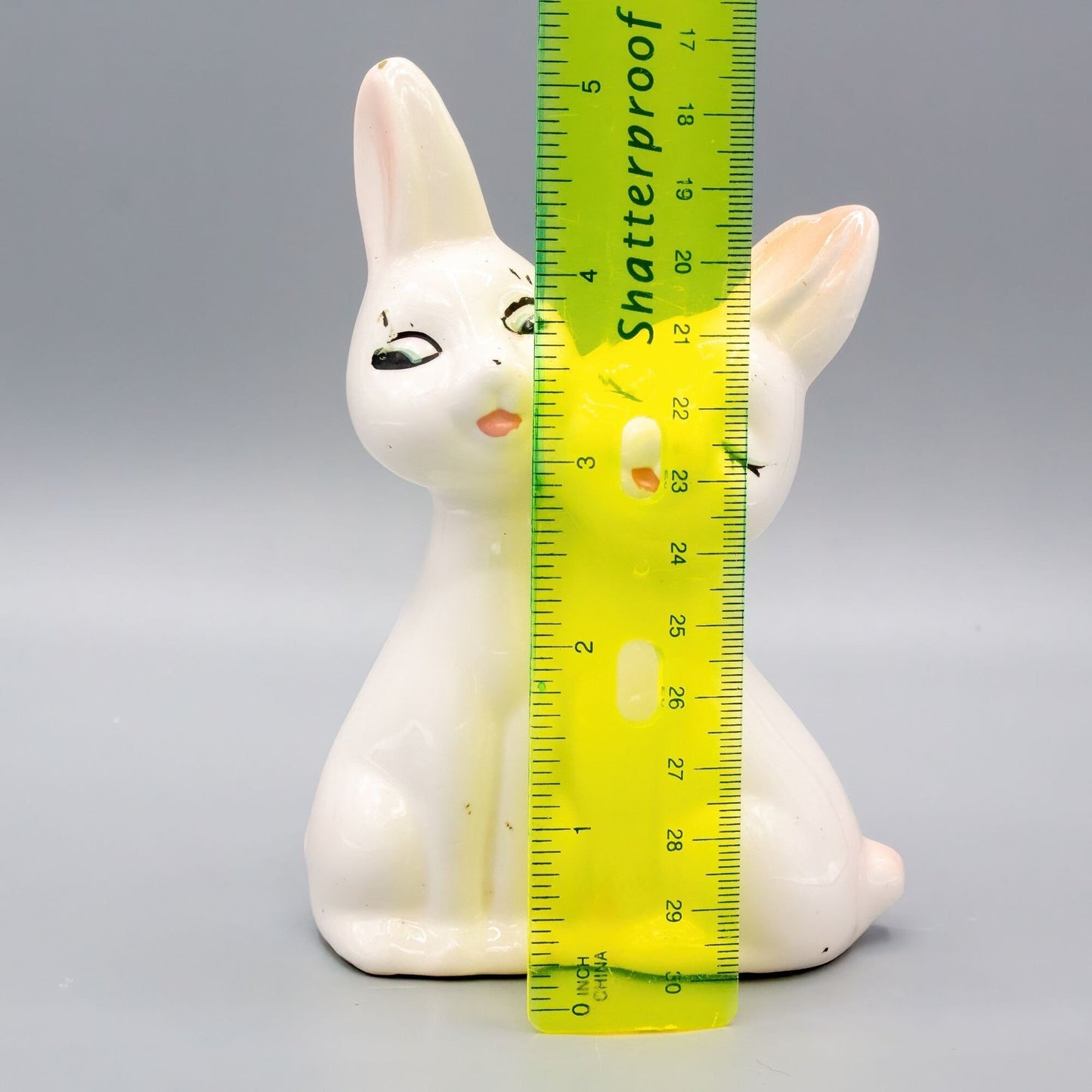 Vintage Ceramic Bunny Rabbit Bud Vase Planter