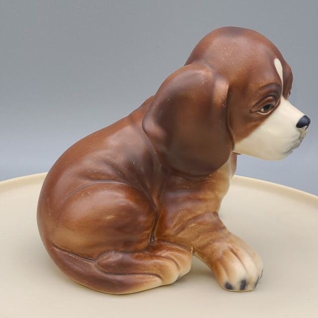 Vintage Mexican Ceramics Hound Puppy Figurine 1988