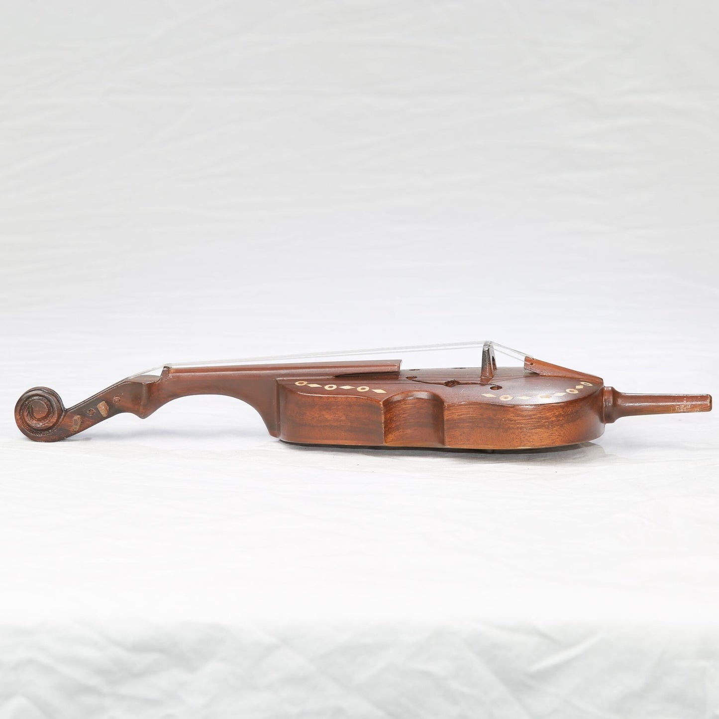 Vintage Cello String Instrument Music Box Plays "Somewhere My Love"