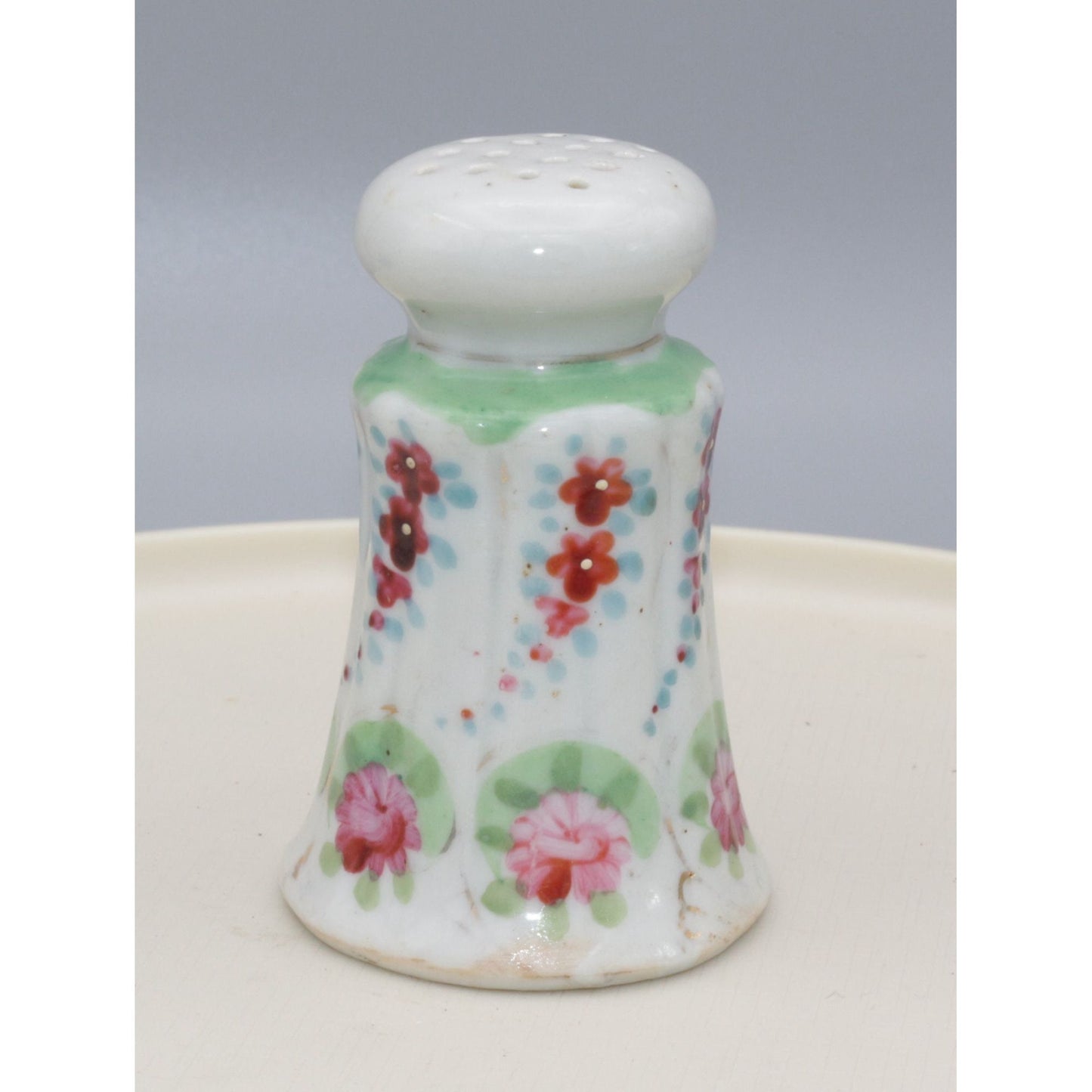 Vintage Hand Painted Ceramic Salt Shaker Floral