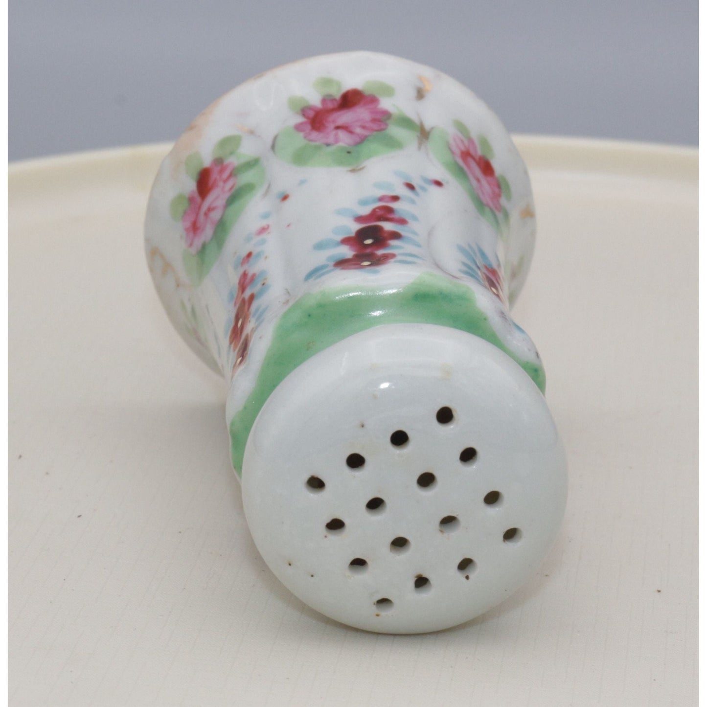 Vintage Hand Painted Ceramic Salt Shaker Floral