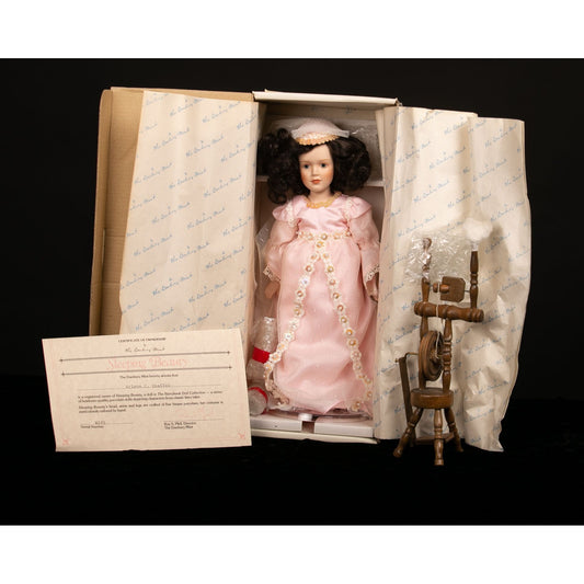 Vintage 1990s Danbury Mint Sleeping Beauty Porcelain Doll New in Box