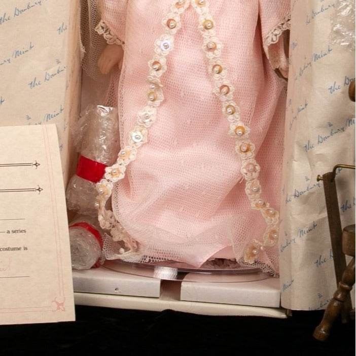 Vintage 1990s Danbury Mint Sleeping Beauty Porcelain Doll New in Box