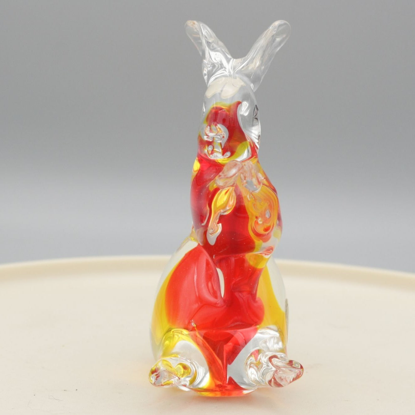 Vintage Murano Italy Glass Hand Blown Rabbit 4" Figurine