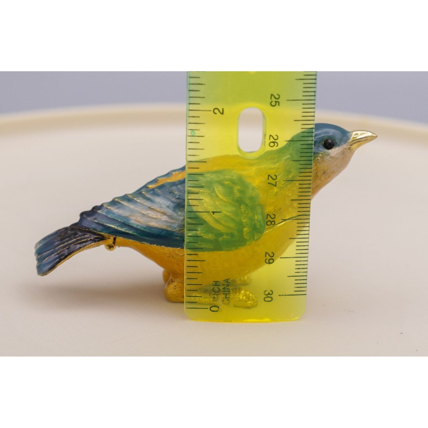 2012 Metropolitan Museum of Art Cloisonné Bird Trinket Box Bluebird