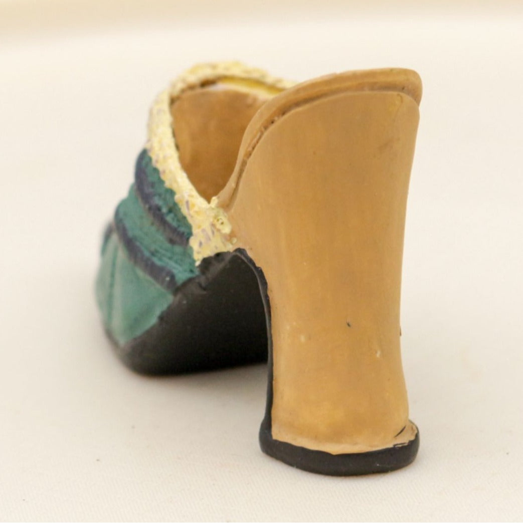 Miniature Shoe Figurine Resin Heel Slip On