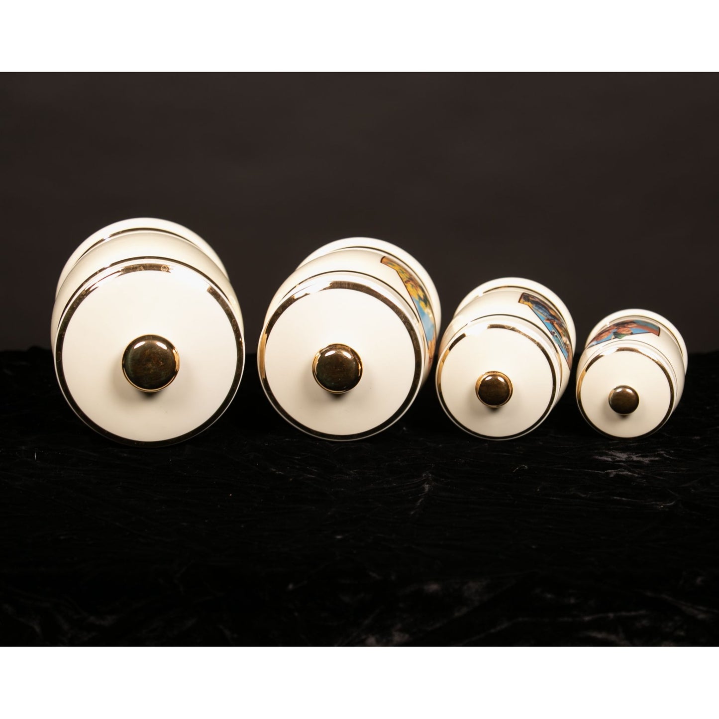Vintage 1993 Danbury Mint MJ Hummel Canister Set of 4