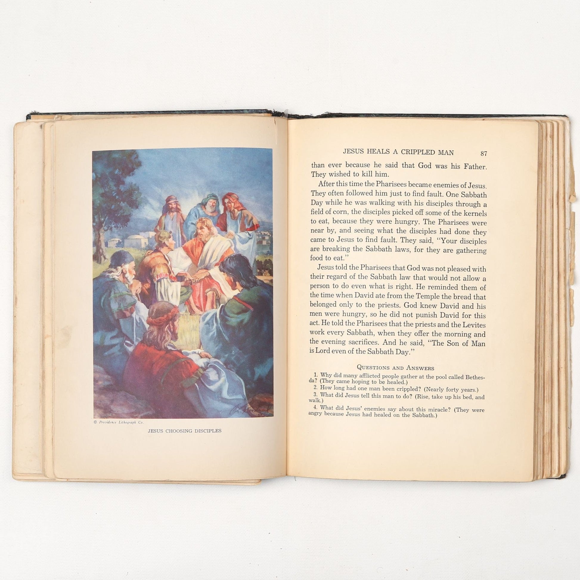 Vintage 1940 Book Picture-Story Life of Christ by Elsie E. Egermeier