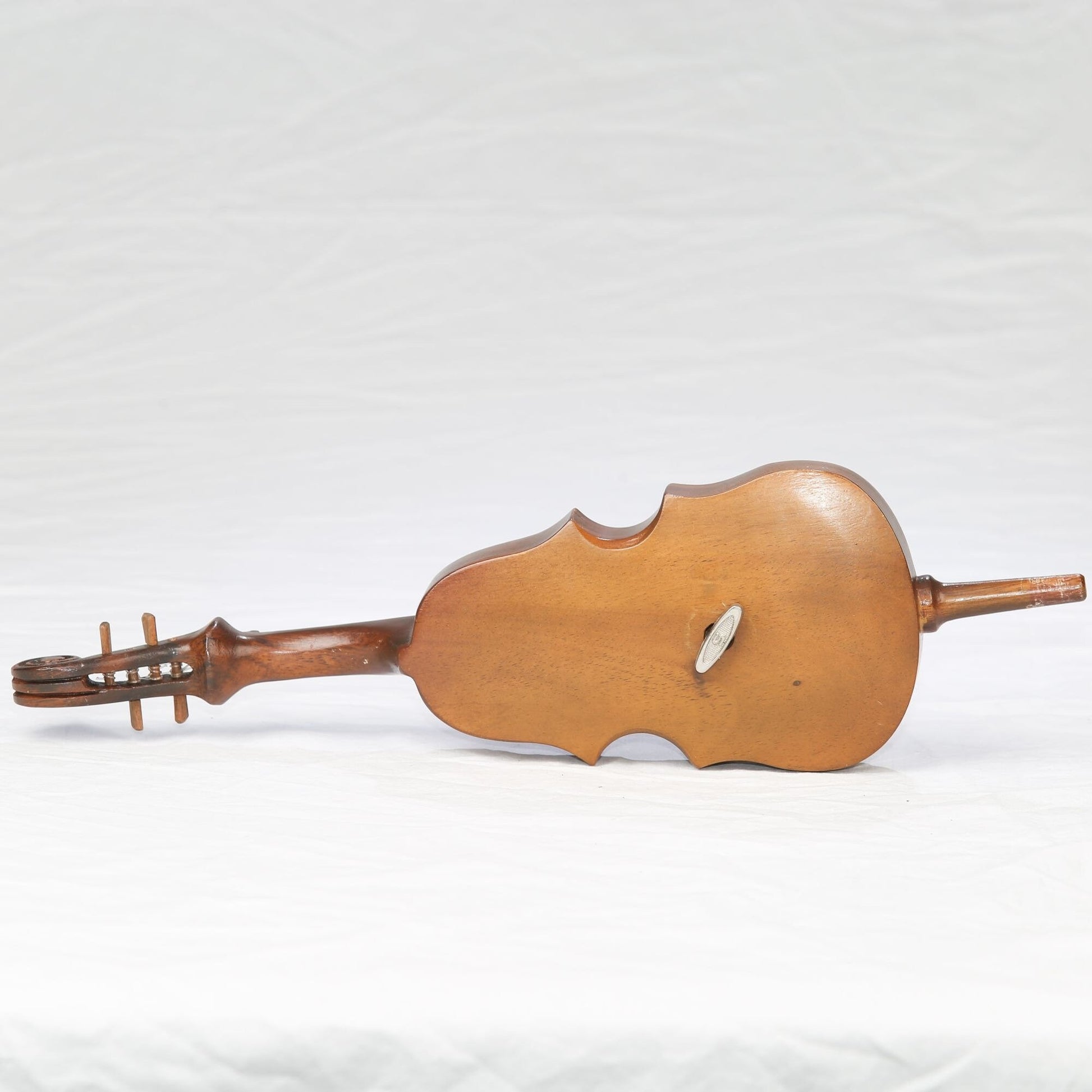 Vintage Cello String Instrument Music Box Plays "Somewhere My Love"