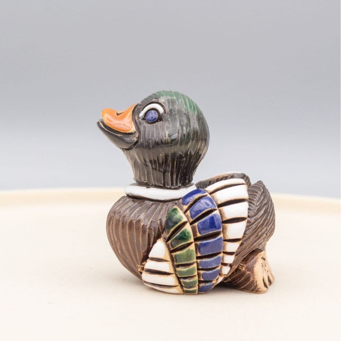 Vintage 1979 Artesania Rinconada Duck Figurine Signed