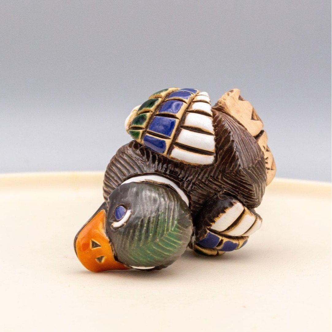 Vintage 1979 Artesania Rinconada Duck Figurine Signed