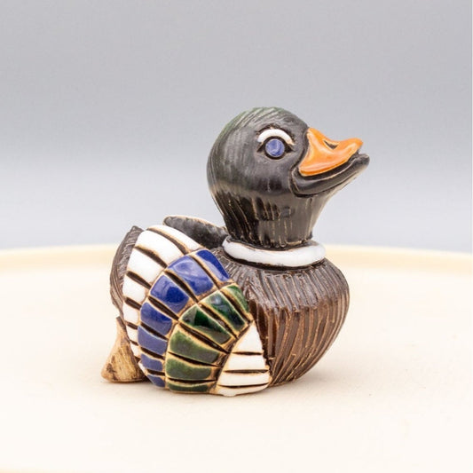 Vintage 1979 Artesania Rinconada Duck Figurine Signed