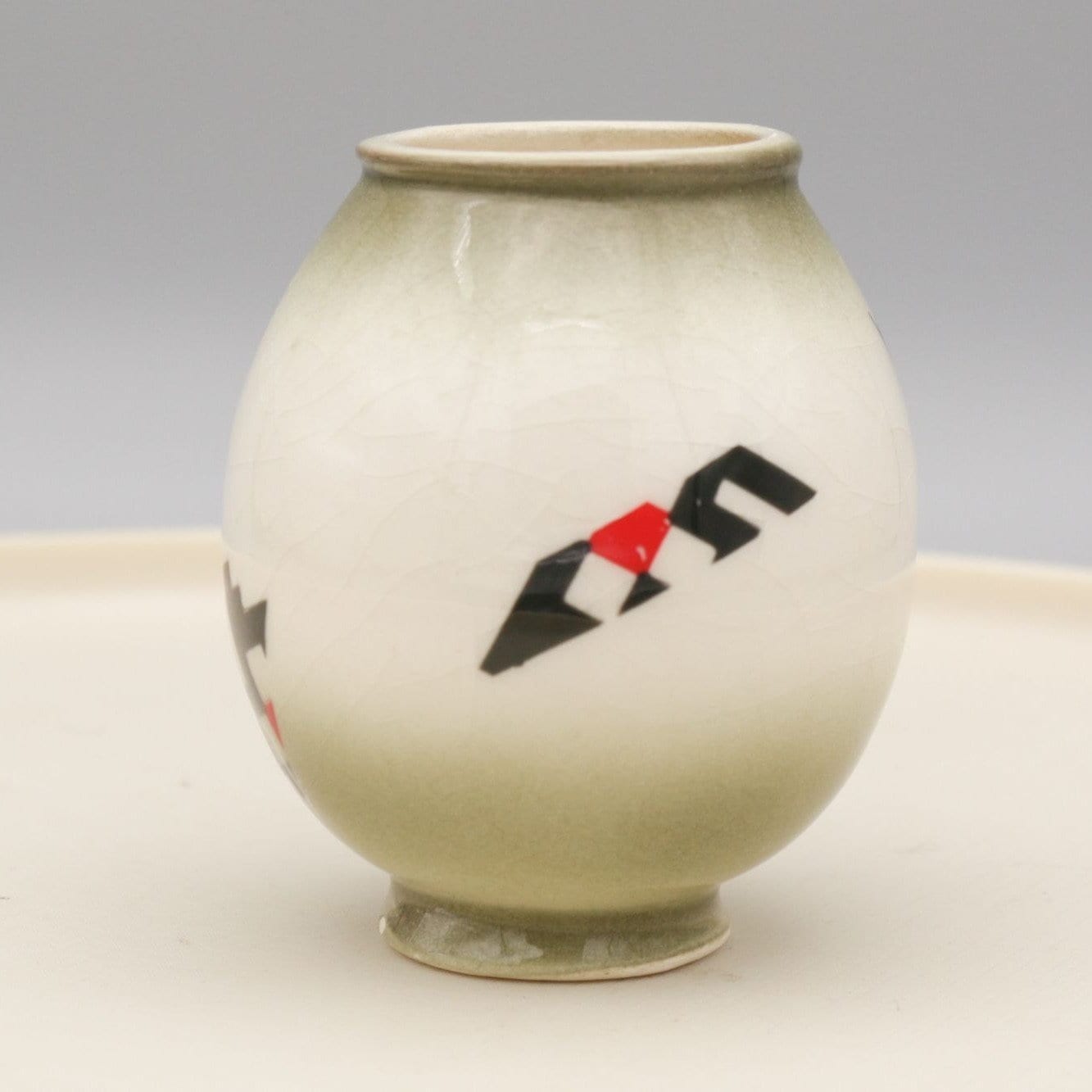 Vintage Montana Made Native American Motif Ceramic Toothpick Holder AS IS