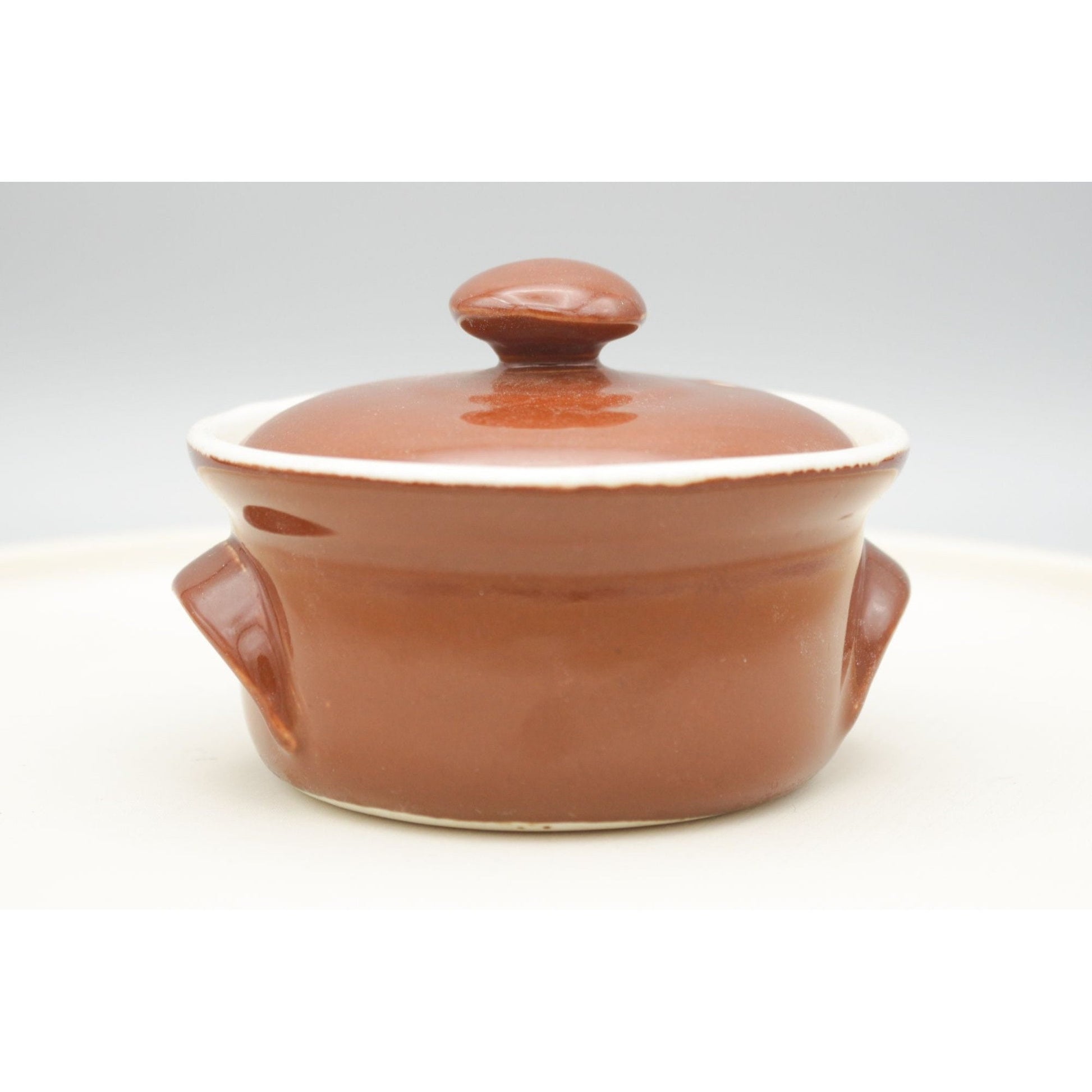 Vintage Hall USA Mini Single Serve Crock Casserole Covered Dish