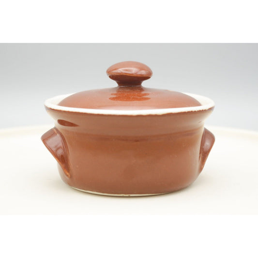 Vintage Hall USA Mini Single Serve Crock Casserole Covered Dish