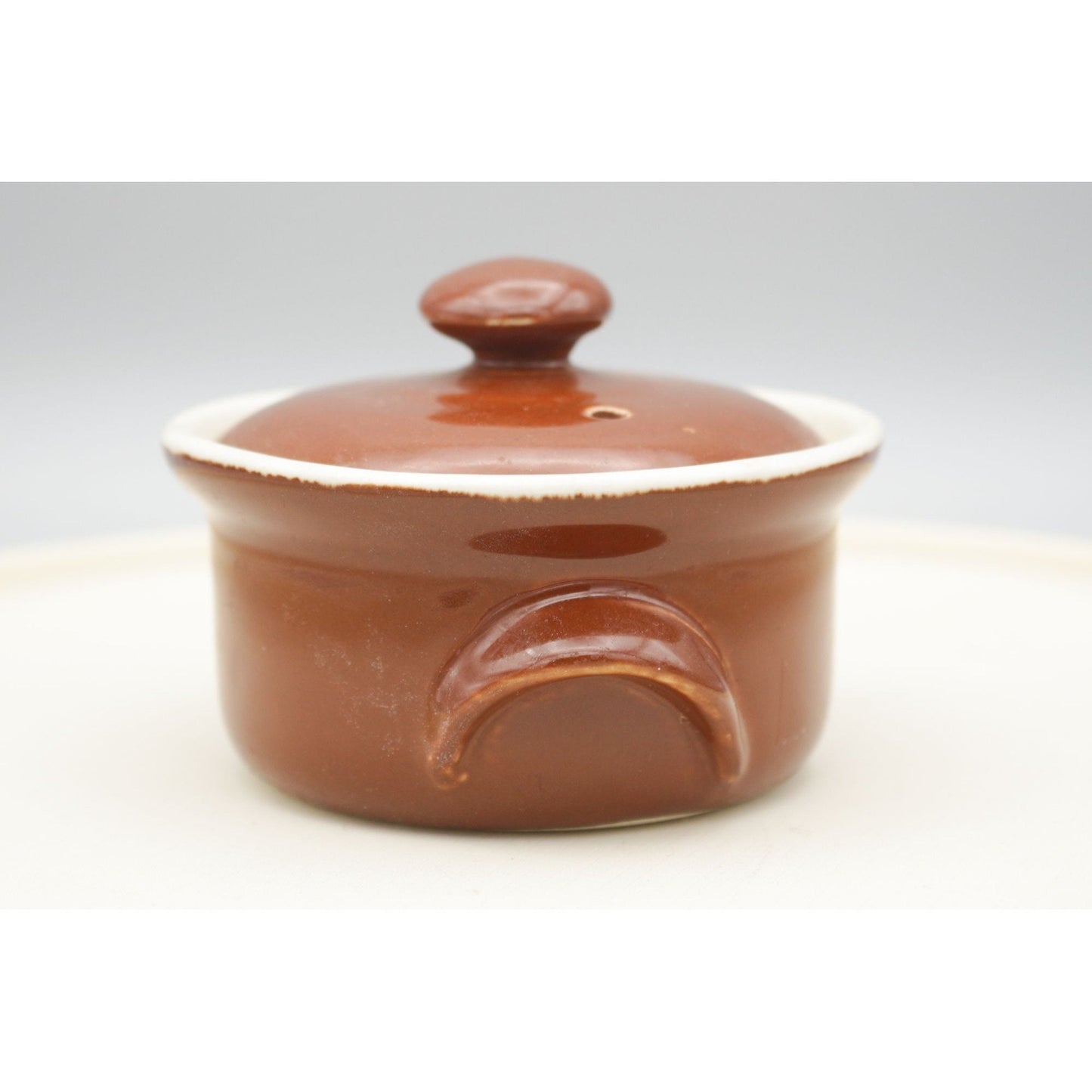 Vintage Hall USA Mini Single Serve Crock Casserole Covered Dish