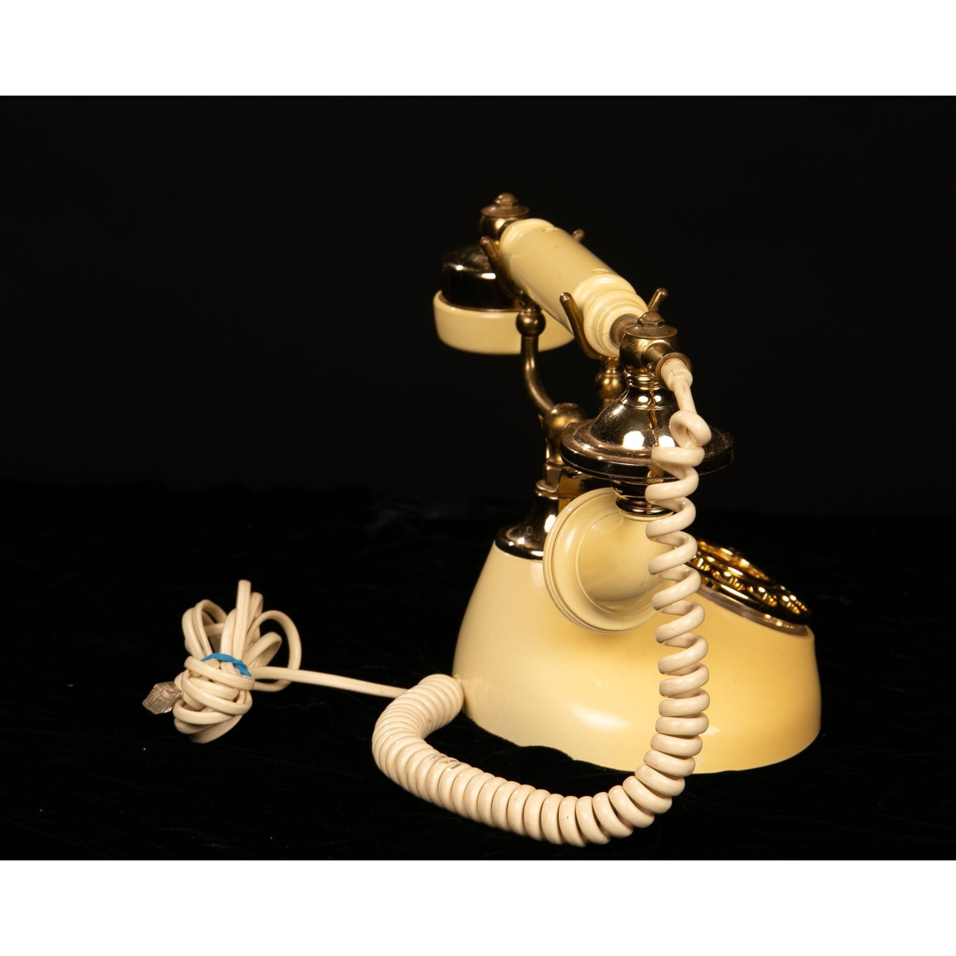 Vintage 1979 Rotary Phone Made in Korea Yellow Pillow Talk Model