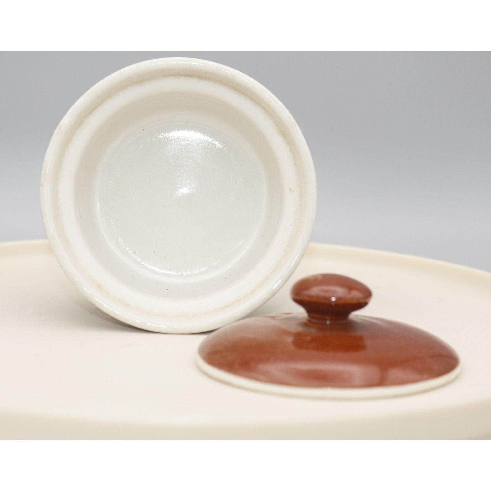 Vintage Hall USA Mini Single Serve Crock Casserole Covered Dish