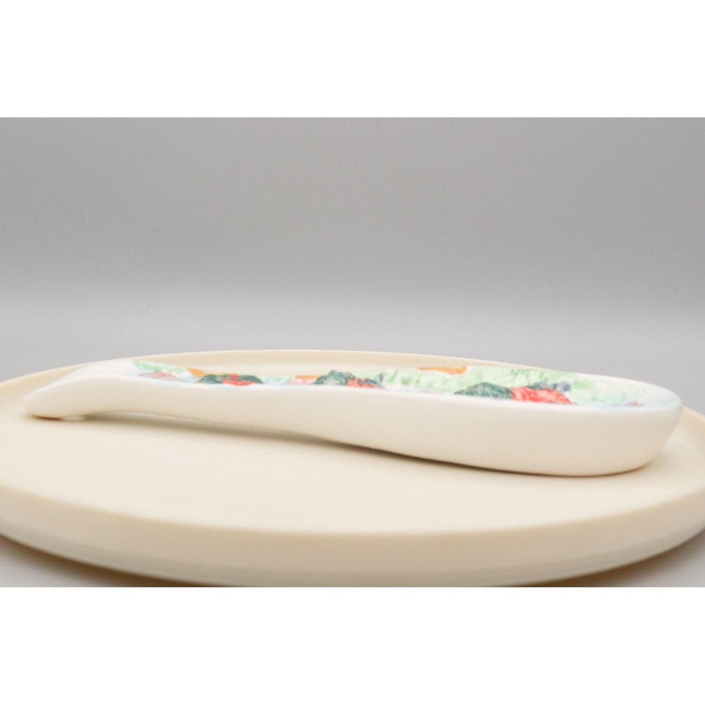 Vintage Ceramic Rooster Spoon Rest French Country Style