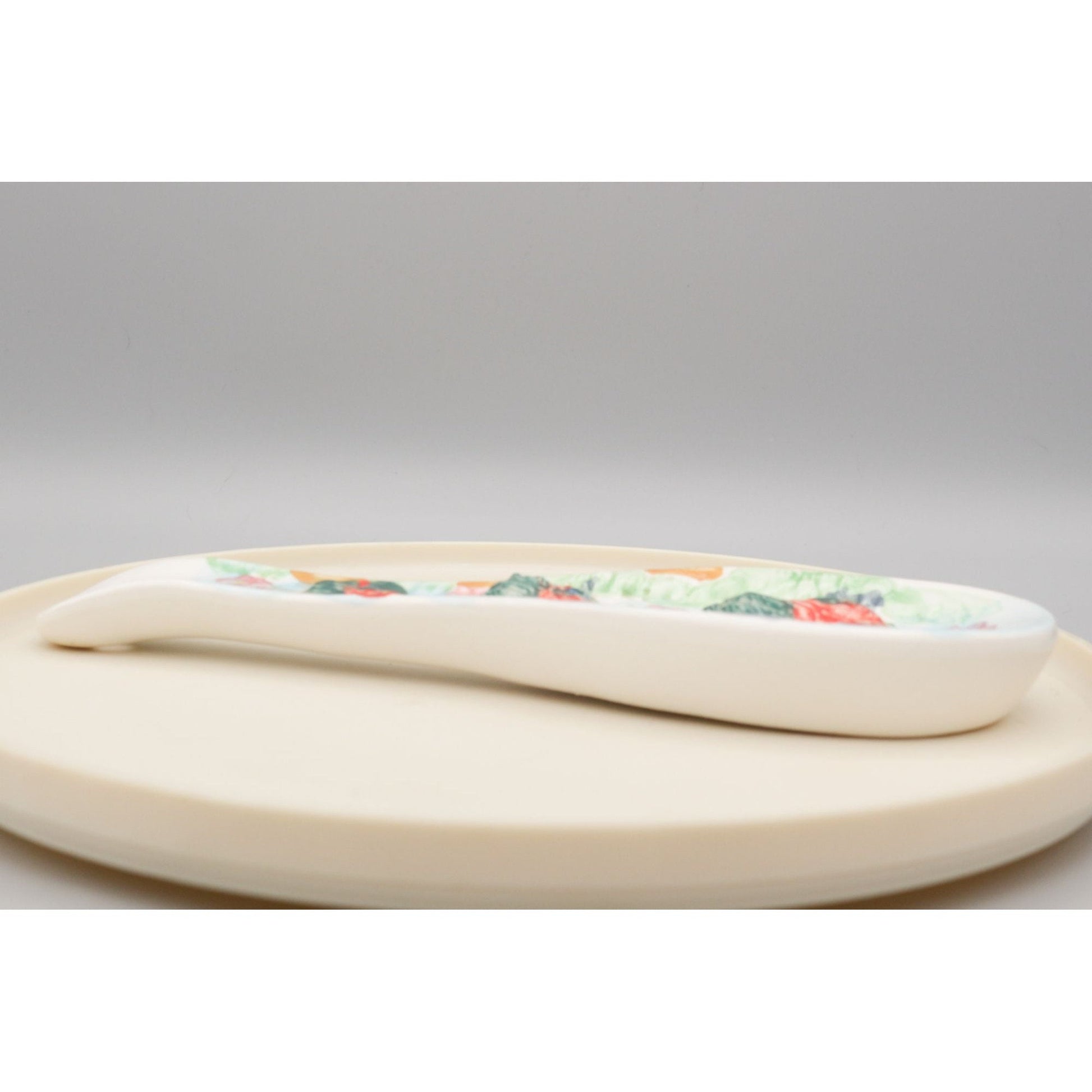 Vintage Ceramic Rooster Spoon Rest French Country Style