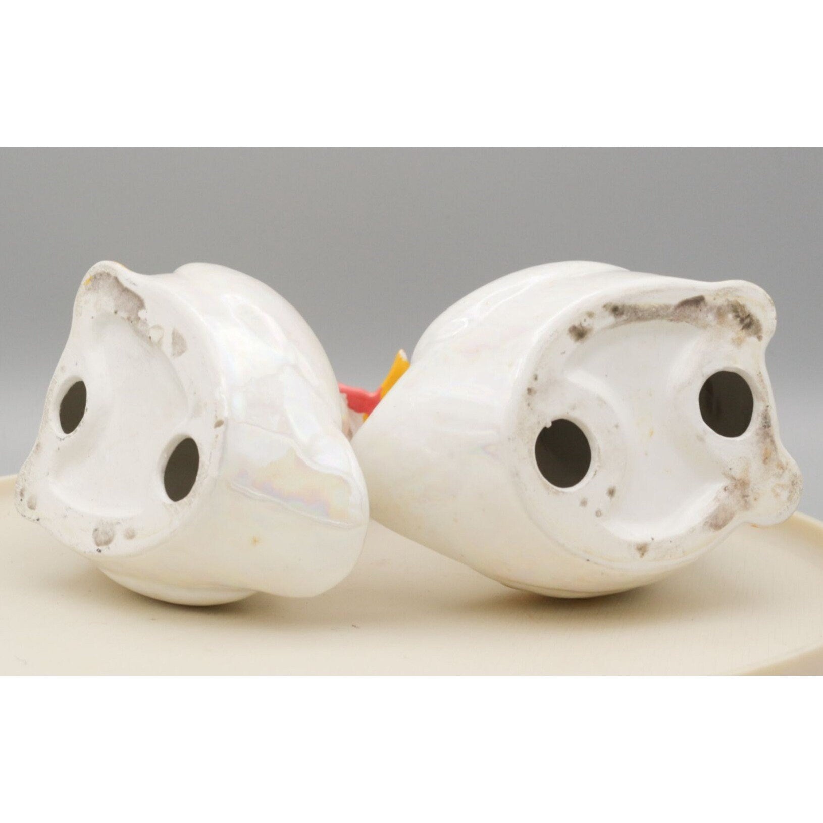 Vintage Ceramic Geese Couple Figurines Set of 2