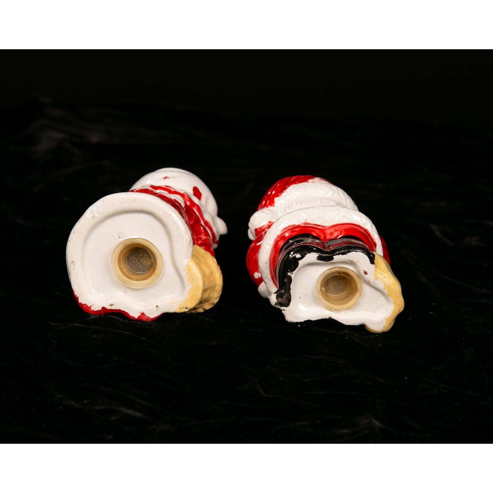 Vintage Christmas Salt and Pepper Shaker Set Mr. and Mrs. Claus Bears