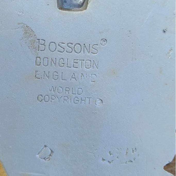 Vintage 1968 Bossons Inuit Head Chalkware Wall Art England Hand Painted