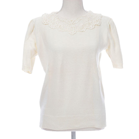 Vintage Harold House medium lace collar Knit shirt NEW