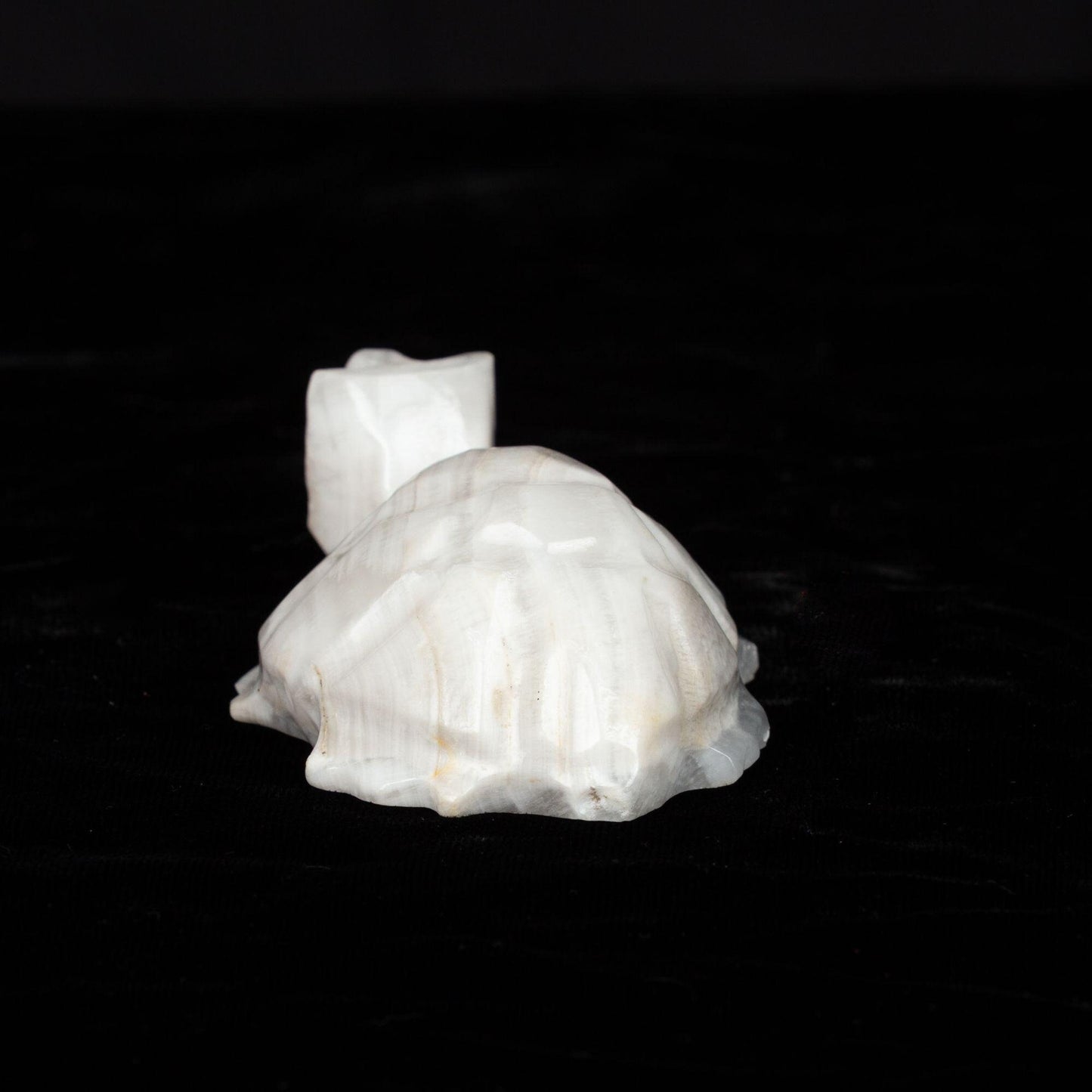 Vintage Mexican Carved Turtle Alabaster Figurine