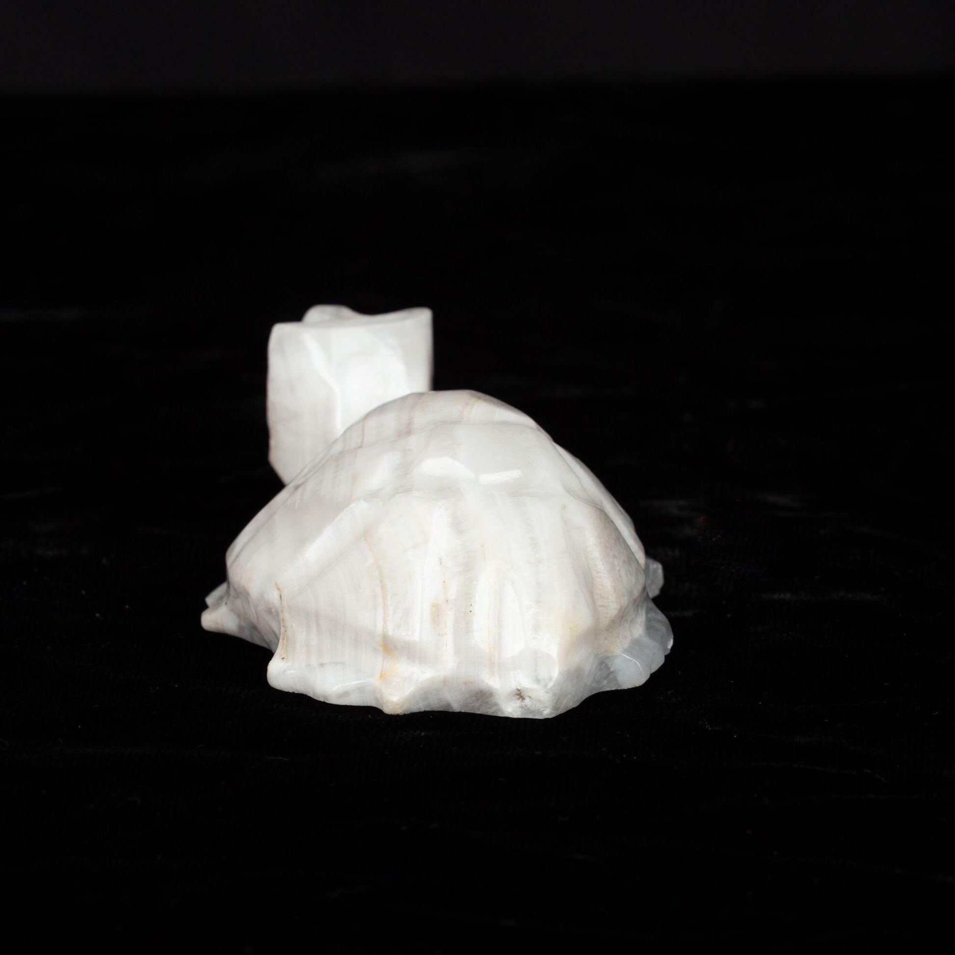 Vintage Mexican Carved Turtle Alabaster Figurine