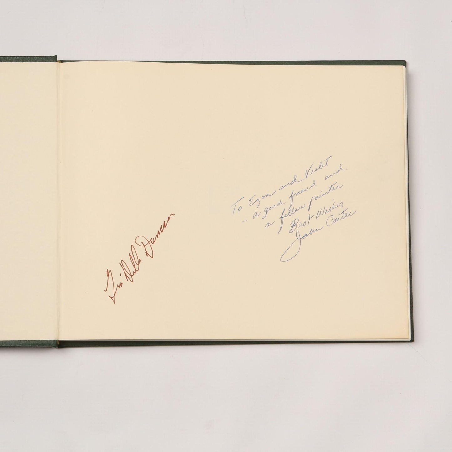 Vintage Autographed 1982 Central Texas Diary Paintings by John Carter Text by Gra’Delle Duncan, Signed by Author and Artist
