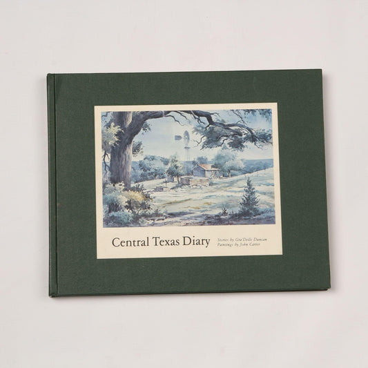 Vintage Autographed 1982 Central Texas Diary Paintings by John Carter Text by Gra’Delle Duncan, Signed by Author and Artist
