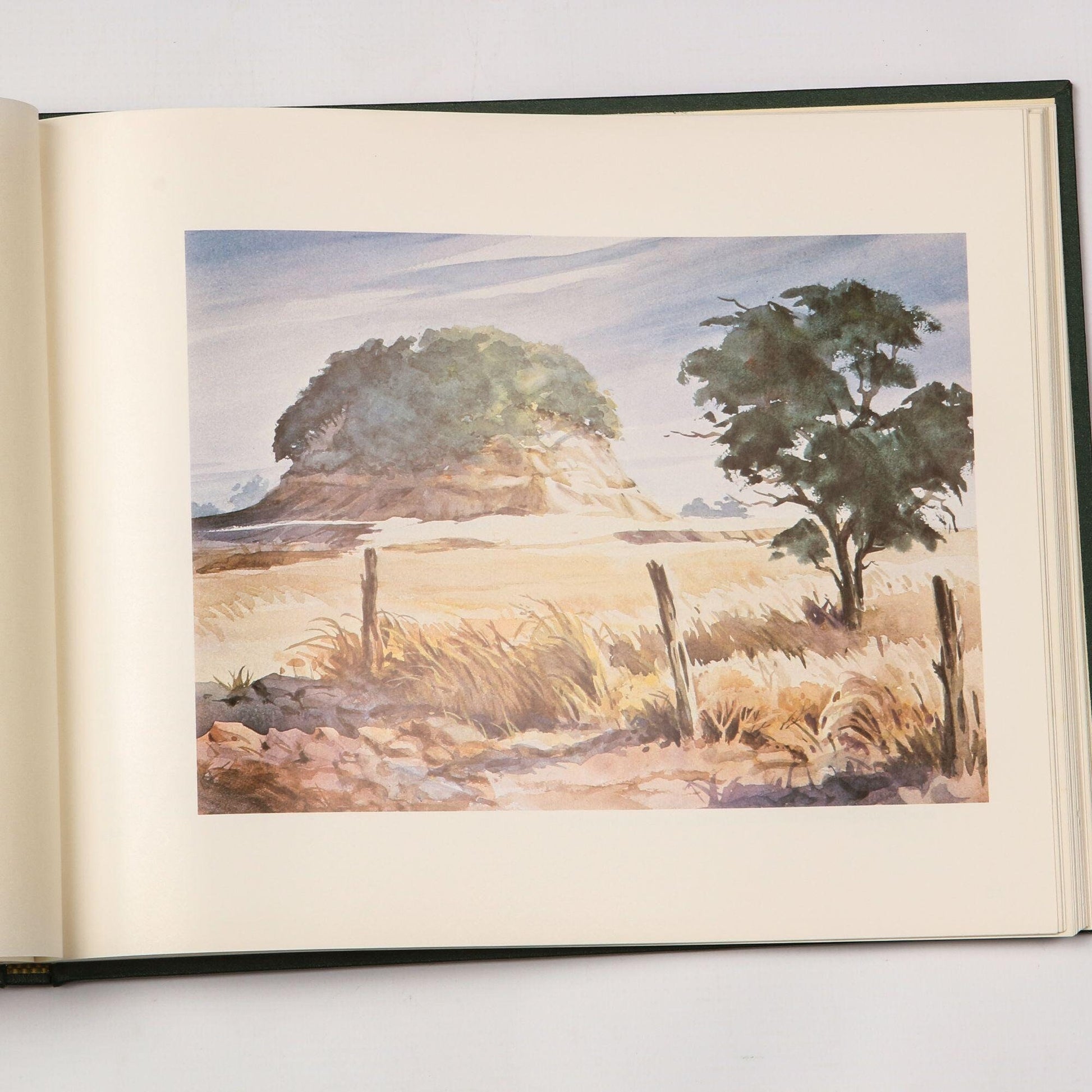 Vintage Autographed 1982 Central Texas Diary Paintings by John Carter Text by Gra’Delle Duncan, Signed by Author and Artist