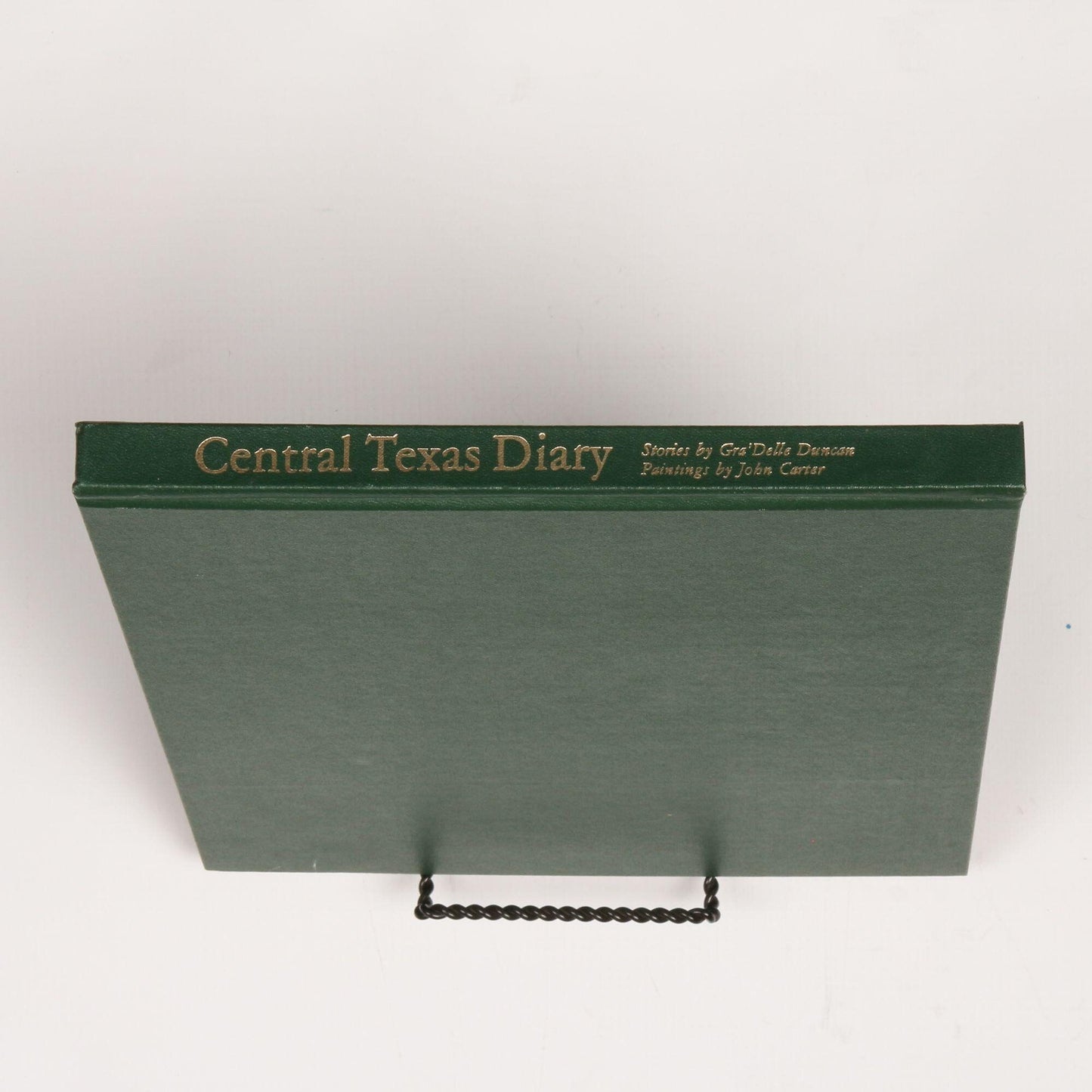 Vintage Autographed 1982 Central Texas Diary Paintings by John Carter Text by Gra’Delle Duncan, Signed by Author and Artist