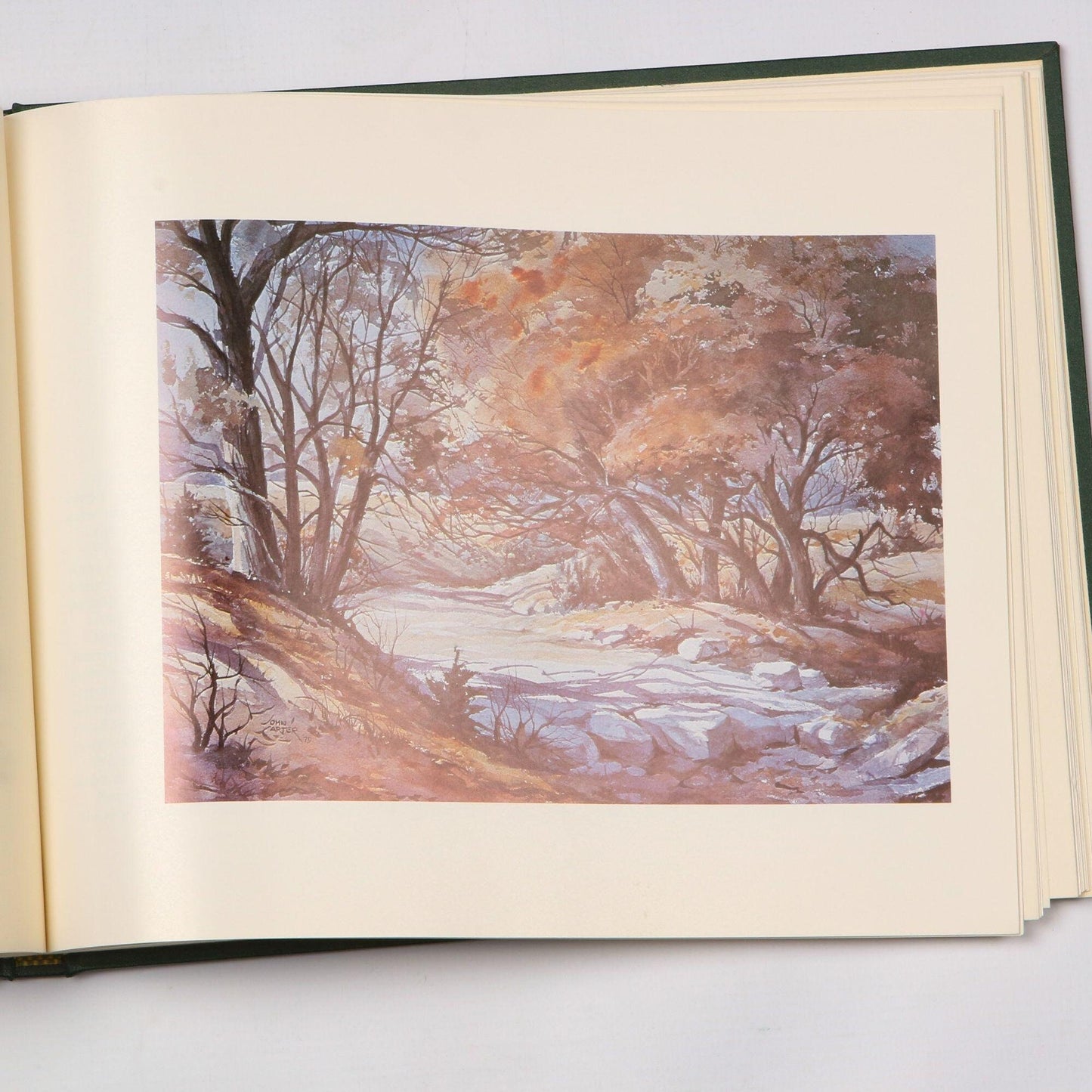 Vintage Autographed 1982 Central Texas Diary Paintings by John Carter Text by Gra’Delle Duncan, Signed by Author and Artist