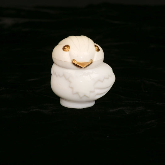 Vintage Avon Milk Glass Bird Perfume Bottle